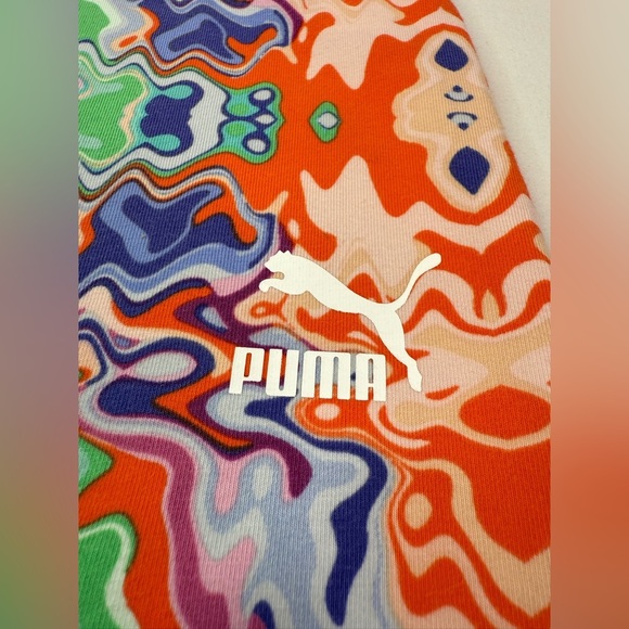 Puma Hypnotize High Rise Biker Shorts Size Medium - Picture 2 of 8